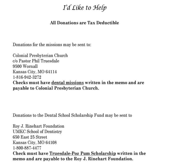 TLC Dental Care - I'd like to donate. (PDF) 
